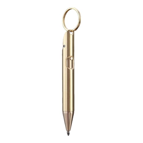 Xinhuju Retractile Ballpoint Penne, Kugelschreiber, tragbarer Signature Stift - professioneller Kugel Pocket Messing Pen, Multifunktionales Ruck für Schreiben von Stift, Schule, Schule von Xinhuju