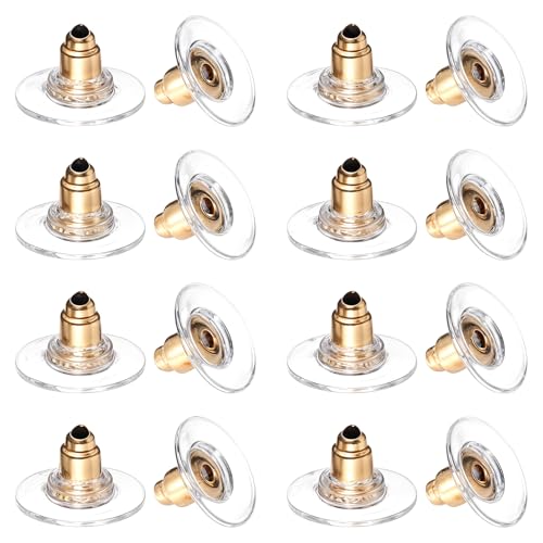 100 Stück Ohrstecker Verschluss Klar Ohrstecker Verschluss Gummi Ohrringverschlüsse Ohrring Stopper Ohrring Verschluss Universal Ohrring Sicherheit Ohrringverschlüsse Zum Anschrauben Für Schwere Ohrri von Xinjoduz