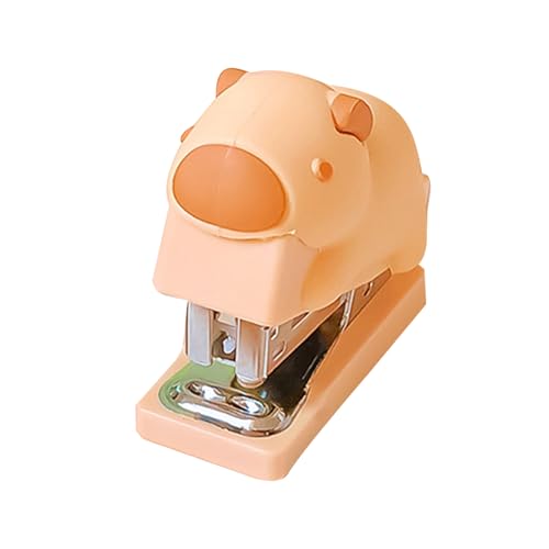 Cartoon Animal Stapler Mit 400pcs Grundnahrungsmittel 5 Blattkapazität Erognomischer Tragbarer Stapling Maschine Für Die Dateiorganisation von Xinsheinelry