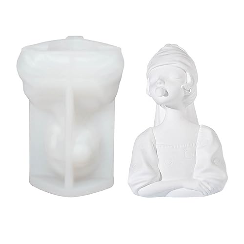 Silikonform mit 3D-Mädchen-Duft, für Gips, Seife, Basteln, Epoxidharz, Silikonform von Xinsheinelry