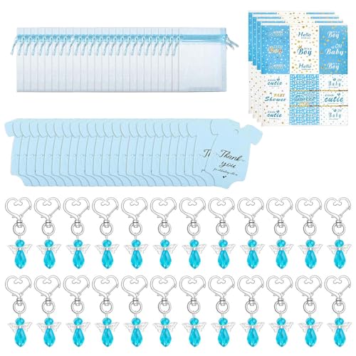 Xinsheinelry 24pcs Angelic Crystal Keychains Mit Dankeskarte Und Draw String Organzas Taschen Für Babypartys Partys Event Lieferungen Xinsheinelry 24pcs Angelic Crystal Keychains Mit Dankeskarte Und Draw String Organzas Taschen Für Babypartys Partys Event Lieferungen von Xinsheinelry