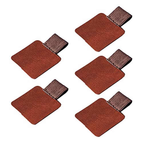 Xinsheinelry 5 PCs Leder Stiftschleife Für Notebooks Journals Planers Tablet Für Case Pen Elastic Loop Tragbarer Speicherzubehör von Xinsheinelry