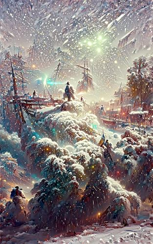 Xinyuer Diamond Painting Erwachsene Groß XXL Winterschneelandschaft, Diamant Painting Bilder Erwachsene, Vollbohrer Diamant Malerei DIY Diamond Painting Set für Haus Dekoration Round Drill 30x60cm von Xinyuer