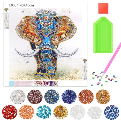 Xionghonglong Diamant Painting Set 30x40 cm,5d diamant painting elefant,5D Diamant Painting Bilder Kinder,diamond painting erwachsene,mit Painting Zubehör,für geschenke mädchen 8-13 jahre,Home Decor von Xionghonglong