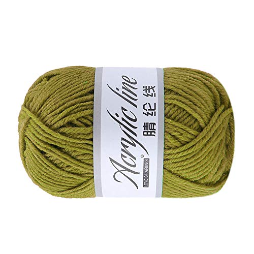 Xisimei Premium Wolle aus 100% Acrylic wool, leicht zu verarbeiten, vielseitig einsetzbar, wärmend, weich, nicht kratzend, 50 g, ca. 140 m, anthrazit，Mehrfarbig (E) von Xisimei