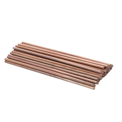 24 Stück 30cm Walnuss Dübelstangen Holzdübelstange Walnuss Bastelstange Durchmesser 6mm Holzstäbchen für Baumodellmaterial DIY Bastelbedarf von XiyaxiVici