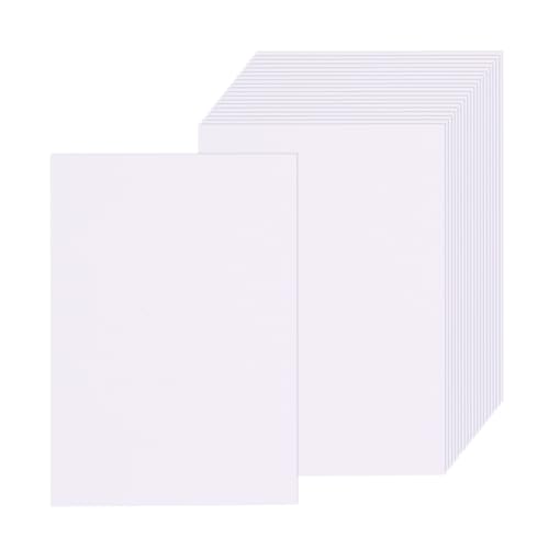 100 Blatt weißes Kartonpapier, 10,2 x 15,2 cm, 36,3 kg dickes Papier, schwere Karten für Drucker, Postkarten, Hochzeitseinladungen, Dankeskarten, DIY-Karten (weiß) von Xjoviative