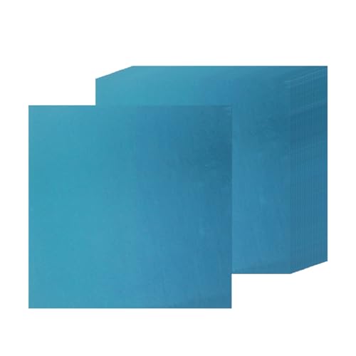 15 Blatt blau-metallisches Kartonpapier, 30,5 x 30,5 cm, 41,7 kg/250 g/m² dicke Papierfolie, Karton, glänzendes Spiegelpapier, Glitzerpapier für Bastelarbeiten, Scrapbooking, Kartenherstellung, von Xjoviative