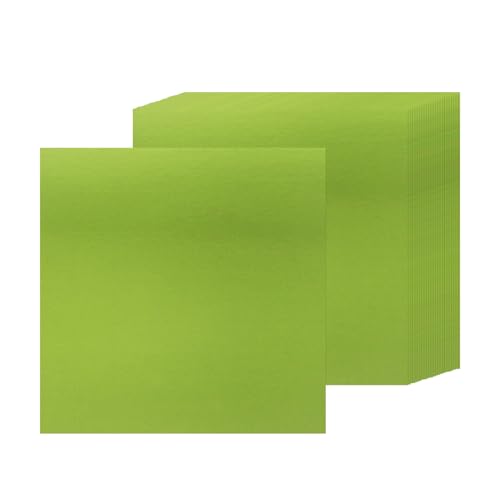 15 Blatt grünes Metallic-Kartonpapier, 30,5 x 30,5 cm, 41,7 kg/250 g/m² dicke Papierfolie, Karton, glänzendes Spiegelpapier, Glitzerpapier für Bastelarbeiten, Scrapbooking, Kartenherstellung, von Xjoviative