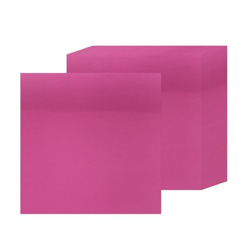 15 Blatt rosa metallisches Kartonpapier, 30,5 x 30,5 cm, 41,7 kg/250 g/m² dicke Papierfolie, Karton, glänzendes Spiegelpapier, Glitzerpapier für Bastelarbeiten, Scrapbooking, Kartenherstellung, von Xjoviative
