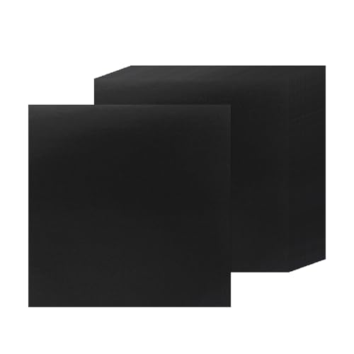 15 Blatt schwarzes Metallic-Kartonpapier, 30,5 x 30,5 cm, 41,7 kg/250 g/m² dicke Papierfolie, Karton, glänzendes Spiegelpapier, Glitzerpapier für Bastelarbeiten, Scrapbooking, Kartenherstellung, von Xjoviative