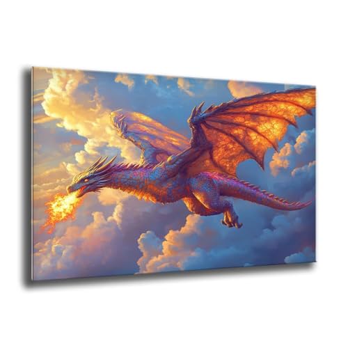 Diamond Painting Kinder Himmel Drachen Diamond Painting Runder Steine, Kreativ Set für Erwachsene, DIY Diamant Kristall Arts Set Handbuch Craft für Home Dekoration, Weihnachtsgeschenke 40x55 cm M-207 Diamond Painting Kinder Himmel Drachen Diamond Painting Runder Steine, Kreativ Set für Erwachsene, DIY Diamant Kristall Arts Set Handbuch Craft für Home Dekoration, Weihnachtsgeschenke 40x55 cm M-207 von Xkogjo