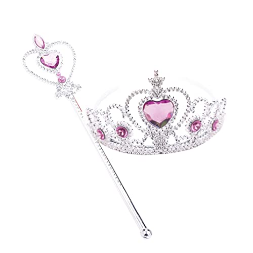 Xoeryoy 1Set Little Girls Princess Crown Zauberstab Cosplay Tiara Wand Kostümzubehör, (.) von Xoeryoy