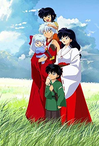 Xojbid DIY 5D Diamantmalerei Adult Crystal Inuyasha Adult Diamantmalerei Diamantstickerei DIY Kreuzstich Set Crafts Square Diamond 40x60cm von Xojbid