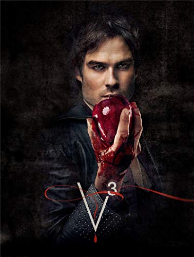 Xojbid DIY Diamond Painting Kit, Der Klassische Film The Vampire Diaries, 5d Seam Diamond Painting Volldiamant-Diamantkunst, geeignet für Entspannung und Wanddekoration (40x60 cm) von Xojbid