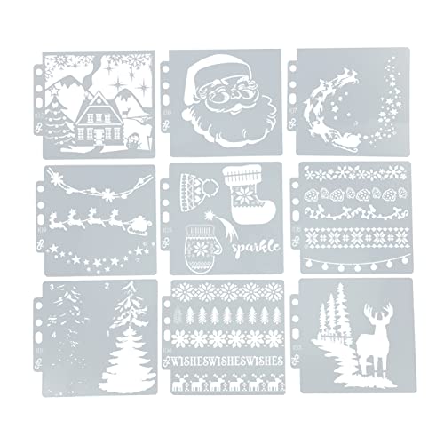 Xolsurg 9pcs Schablonen DIY -Produktion wiederverwendbares Haustier Mandala Vorlage Flexible Haltbares Leichtgewicht tragbar für die Malerei Xolsurg 9pcs Schablonen DIY -Produktion wiederverwendbares Haustier Mandala Vorlage Flexible Haltbares Leichtgewicht tragbar für die Malerei von Xolsurg