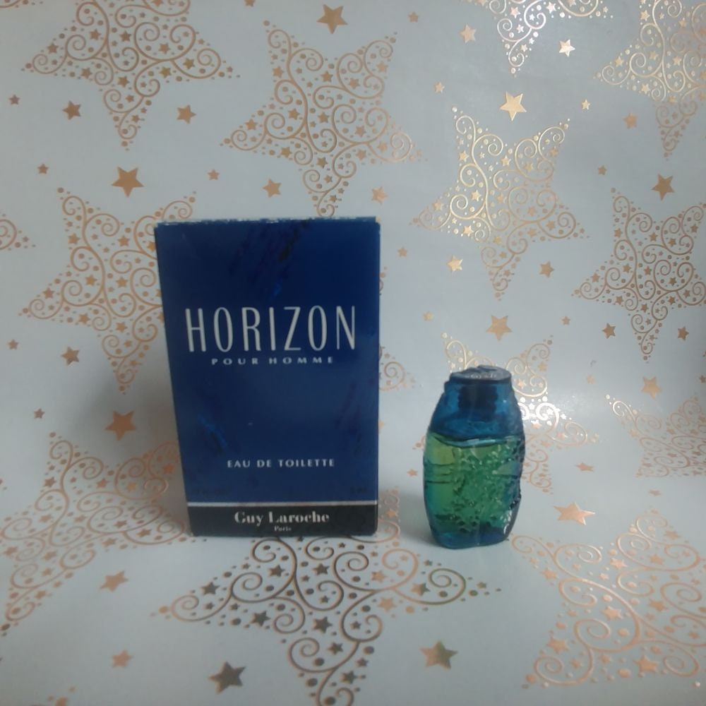 Miniatur Horizon Pour Homme Von Guy Laroche, 5 Ml Edt, Mit Box, 1993 von Xoxiane