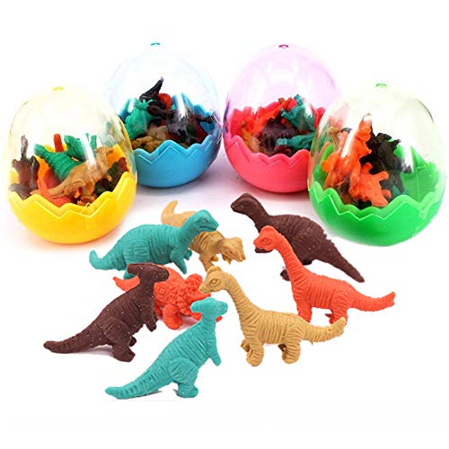 Xrten 24 Stücke Dinosaurier Radiergummi Set,Kinder Mini Tiere Radiergummi für Geburtstag Geschenk von Xrten