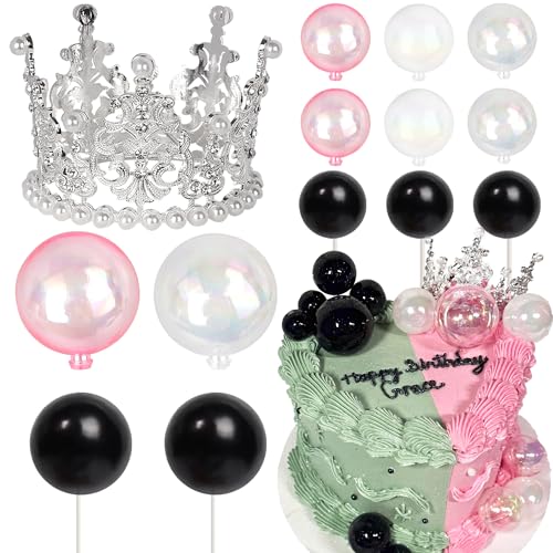 Xsstarmi 17 Stück Prinzessin Hexe Tortenaufsatz Dekorationen Schwarz Rosa Luftballons Silber Krone Kuchen Pick für Magische Hexe Zauberer Halloween Babyparty Geburtstag Party Kuchen DIY Dekorationen Xsstarmi 17 Stück Prinzessin Hexe Tortenaufsatz Dekorationen Schwarz Rosa Luftballons Silber Krone Kuchen Pick für Magische Hexe Zauberer Halloween Babyparty Geburtstag Party Kuchen DIY Dekorationen von Xsstarmi