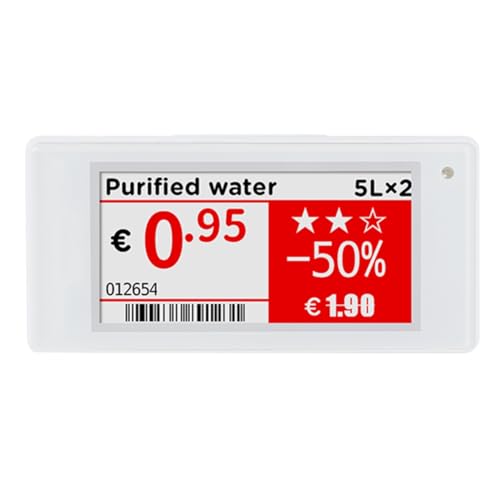 Xtahdge 2,13 3-Farben-ESL-Digital-E-Ink-E-Paper-Preisschild ESL Elektronisches Regaletikett für Geschäfte von Xtahdge