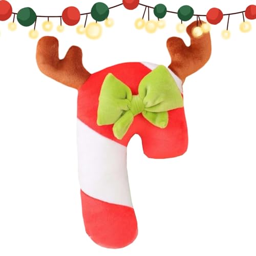 Xtauaguh Weihnachtsstofftier, Weihnachtsplüschspielzeug, Weihnachtskuscheltiere für Kinder, Lustige Partygeschenke, süßes rustikales gesichtsloses Plüschtier, Weihnachtsmann, Obst, Zuckerstange, von Xtauaguh