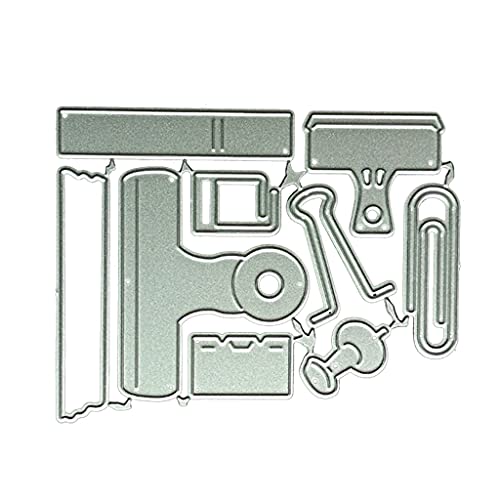 Metall-Stanzformen, Dokumentenclips, Ordner, Prägepuzzle, kleine Büro-Kombinationswerkzeuge, Karbonstahl-Form von XuQiZZpp