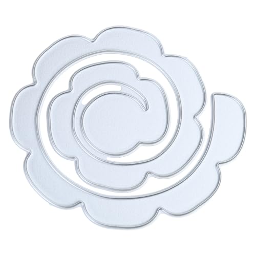 Metall-Stanzformen, gelockte Blumen-Prägeschablone, Stanzformen für Kartenherstellung, Scrapbooking, Papiervorlage, handgefertigt von XuQiZZpp