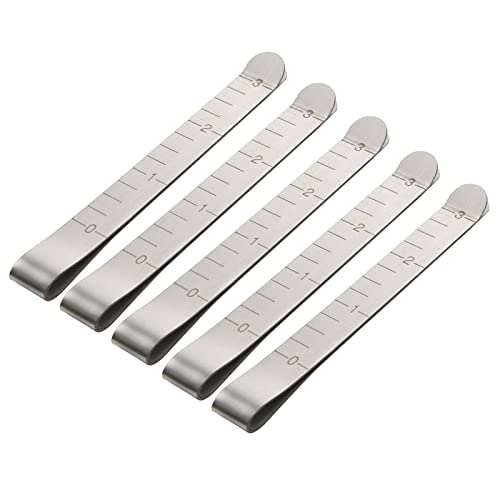 XuQiZZpp Set mit 5 linierten Saum-Clips, 7,6 cm, Nähklammern, Quilten, Markierungszubehör, für Stoffbindung, Säummaschinen, Nähen von XuQiZZpp