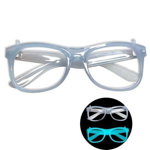 Xuancai Fluoreszierender Brillenrahmen für Nachtclub, leuchtende Brille, Unisex-Rahmen für Halloween, Tanzshow, Requisiten, Party-Brillen von Xuancai