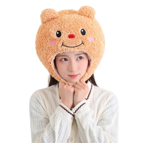 Xuancai Lustiger Hut in Bärenform für Erwachsene, Teenager, Weihnachtsmütze, Damen, Cartoon-Hüte, Karneval, Weihnachten, Party, Verkleiden von Xuancai