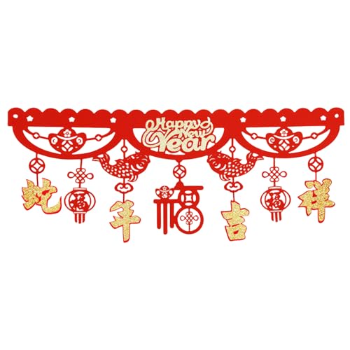 Xuanxi Traditionelle Frühlingsfest-Dekoration, Fransen zum Aufhängen, Ornament für Wohnzimmer, horizontal, farbige Türkopf-Verzierung von Xuanxi