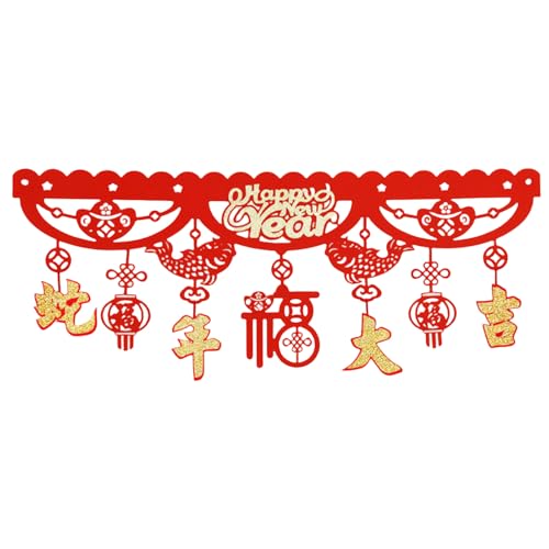 Xuanxi Traditionelle Frühlingsfest-Dekoration, Fransen zum Aufhängen, Ornament für Wohnzimmer, horizontal, farbige Türkopf-Verzierung von Xuanxi