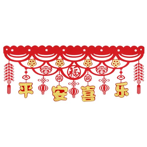 Xuanxi Traditionelle Frühlingsfest-Dekoration, Fransen zum Aufhängen, Ornament für Wohnzimmer, horizontal, farbige Türkopf-Verzierung von Xuanxi