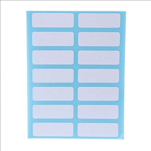 Xuniu 12 Blatt Selbstklebende Sticky White Label Blank Aufkleber Hinweis Tags Handwerk von Xuniu