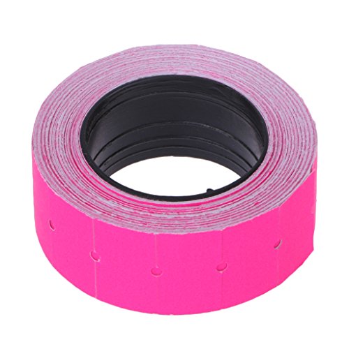 Xuniu 500 Stücke Bunte Preisschild Papier Tag Mark Aufkleber Für MX-5500 Etikettierer Hot Pink von Xuniu