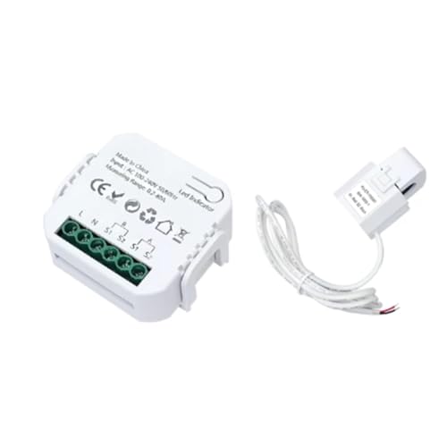 Xuodawer Tuya Smart Life ZigBee-EnergiezäHler, Bidirektional, 1 Kanal mit Klemme, CT-App, Monitor, Solarenergie, 80 A, 110 V, 240 VAC von Xuodawer