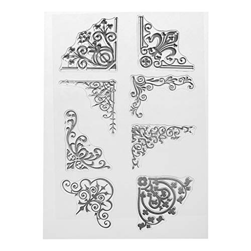 Xurgm Silikonstempel Blumen Clear Stamps Set (Vintage) - Silikon-Stempel, Transparente Clear-Stamps, Wiederverwendbar von Xurgm