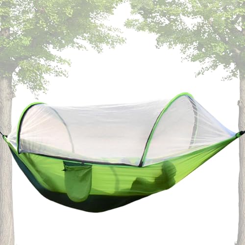 Xvilmaun Hängematten für außen, Camping Hängematte - Outdoor Gnat Net Hängematte - Automatisches Setup Instant Outdoor Family Shelter für Camping -Picknick, 9x5ft von Xvilmaun