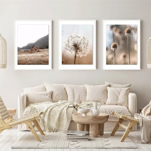 Diamond Painting 3 Teilig Kits Groß xxl Erwachsene 5D Full Drill Löwenzahnhaus Diamant-Malset mit Zubehör für Anfänger Kinder DIY art Painting auf Leinwand Bilder für Wanddeko Zu Hause 20x30cm 6560 von Xyyhdm