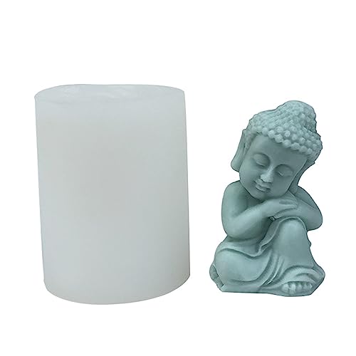 Buddha-Form aus Epoxidharz, handgefertigt, Duftkerze, Silikonform, Gips, Tischdekoration, Werkzeug von Xzmzbxzb