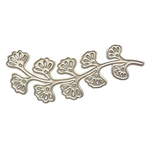 Metall-Stanzschablonen mit langen Blättern, Schablonen für Scrapbooking, dekorative Papierkarten, Vorlage, Dekor-Stanzform von Xzmzbxzb