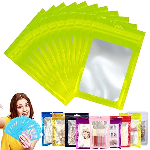 10 Stück Zip-Beutel Groß Mylar Bags Grün Holografische Beutel 30x40cm,Wiederverschließbare Mylar Beutel,Geruchsdichte Baggys Ziplock-Beutel Polybeutel für Schmuck,Lebensmittel,Kleine Unternehmen von YAAVAAW