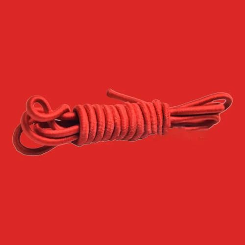 5 Meter 1 mm 2 mm 3,0 mm rundes Gummiband Bungee-Gummiseil elastisches Seil Gummiband Riemenschnur Kordel Schnürsenkel Nähzubehör-Rot-2 mm-5 Meter von YAGNYUOG