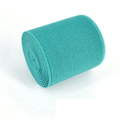cm importiertes Gummiband, farbiges Gummiband, doppelseitiges und dickes elastisches Band, Nähzubehör für Kleidung-Wassergrün-50 mm-2 m von YAGNYUOG