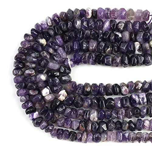 Unregelmäßige Amethyst-Steinperlen, speziell geschliffen, lose Abstandshalter für selbstgemachte Schmuckherstellung, Charms, Armbänder, Zubehör von YAJILM