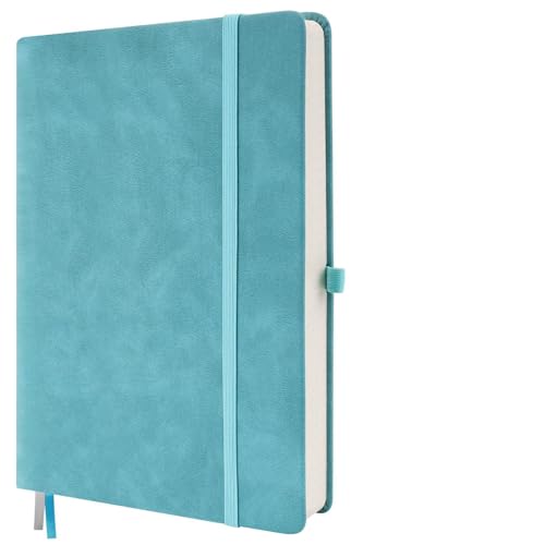 Notizbuch A5 Dotted, 21.5*14.5cm Hardcover Dotted Bullet Journal mit 320 Seiten, 100g/m² Tintenfestes Gepunktet Notizbücher mit Schablonen und Haftnotizen, Dotted Tagebuch für Büro Schule(Grün) von YAKLEE