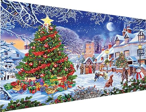 YALKIN 5D Diamond Painting Großes XXL 40x70cm Diamant Painting Bilder Weihnachtsbaum Diamond Art Erwachsene Full DIY Diamant Kunst Malerei Stickerei Set Kreuzstich Bilder Home Wand Dekor von YALKIN