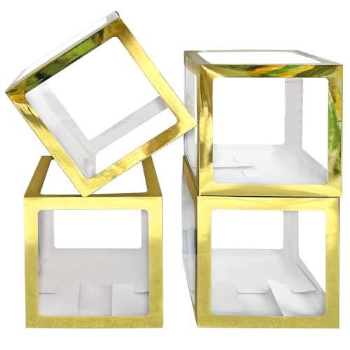 Boxen, transparente Box, Foto-Requisiten, transparente Ballon-Box, Überraschungsboxen-Set von YALLOVE