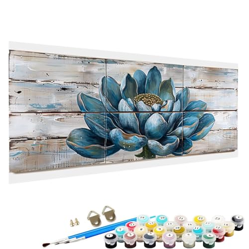 Malen Nach Zahlen Erwachsene, Blume DIY Handgemalt öLgemäLde Kit - 100x200cm, Malen Nach Zahlen Schipper mit 3 - Pinseln und Acrylfarbe Knitterfreie Leinwand Kit Pflanze 3-64 von YALNSENN