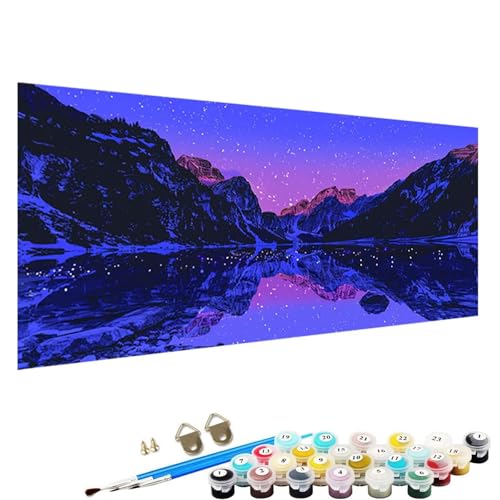 Malen Nach Zahlen Erwachsene Berg Malen Nach Zahlen Kinder Malen Nach Zahlen Malen Nach Zahlen ab 9 Jahre MäDchen Malen Nach Zahlen Erwachsene Kits AnfäNger Als Geschenk Sternenhimmel 30x60cm S-21 von YALNSENN